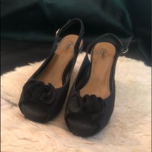 Black 3.5 inch Candie’s wedge